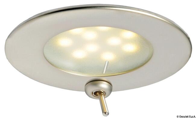 Plafoniera Adria Led Satinata Con Interruttore